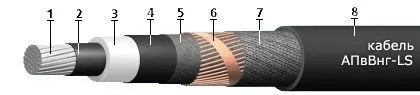 Кабель АПвВнг-LS 3х70/25