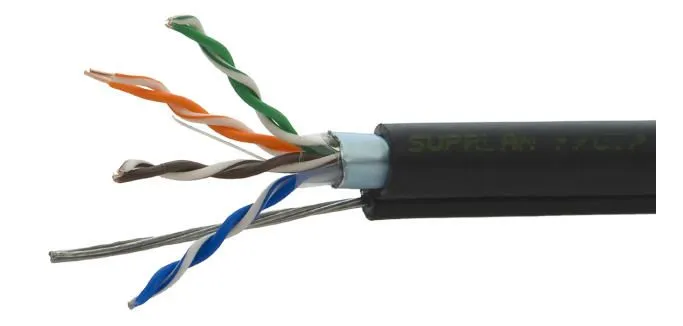 Кабель SUPRLAN Light F/UTP Cat.5e 2x2xAWG25 Cu PE Outdoor T-FG8 (с тросом)